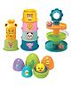 Magicwand Plastic Cuppy Shappy 3-in-1 Baby's Safari World for Baby & Toddlers Educational ToyMade in India Pack of 3 Items Multi-Colored