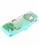 Magicwand Button Operated Multi-Layer Multi-Functional Magnetic Pencil Box for Kids with Automatic ButtonsPack of 1]Dinosaur Green]
