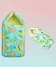 Safe-O-Kid Baby Sleeping & Carry Nest (06 Months) | Cotton Fabric, Zipper Closure, Travel-Friendly Baby Bed, Foldable Bedding for Newborns, Green