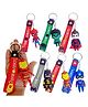 IncyWincy Super Hero Keychains for Kids (Pack of 12) - Multicolor