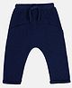 MINI KLUB Cotton Knit Solid Diaper Pajama - Navy Blue