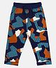 MINI KLUB Cotton Knit Abstract Printed Pant - Navy Blue