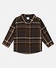 MINI KLUB Cotton Knit Full Sleeves Checked Shirt - Brown