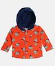 MINI KLUB Cotton Knit Full Sleeves Animal Printed Shirt - Orange