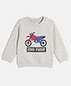 MINI KLUB Cotton Knit Full Sleeves Bike Printed Sweatshirt - Grey