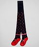 The Sandbox Clothing Co Cotton Lycra Knit Stars Designed Stockings - Black