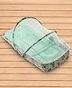 Disney by Baby Tales  Portable Baby Bed with Mosquito Net Mickey and Friends Playing Game Cyan Printed - Green