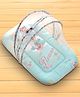 Disney by Baby Tales Cute Minnie  Floral Printed Baby Bedding With Mosquito Net - Cyan