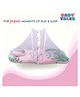 Baby Tales Little Elephant Printed Baby Bedding with Mosquito Net - Pink