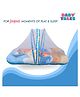 Baby Tales Little Summer Vibes Printed Baby Bedding with Mosquito Net - Royal Blue