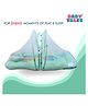 Baby Tales Little Dolphin Printed Baby Bedding with Mosquito Net - Light Green