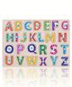 BitFeex Wooden Alphabet Puzzle with Pegs  A to Z ABC Learning Board for Toddlers  Montessori Educational Toy for Kids Age 2+  Early Literacy Development-Multicolor