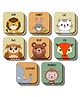 BitFeex Wooden Animal Memory Game for Kids Matching Block Game with Cute Animal Faces Early Learning Brain Development Toy for Toddlers & Preschoolers Educational Montessori Game Ages 3+