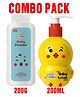 Joychick Baby Lotion Nourished with the natural goodness of Coconut Oil &Sunflower Seed Oil, 200ml & Joychick  Baby Powder Nourished with calming Sandalwood and nourishing Goa Butter Tree Extract 200g