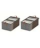 New Pinch Wardrobe Flap Organizer For kids  Clothes Storage Organizer with Handles & Metal Frame Foldable storage bag for Clothes Drawer Storage Organizer For Clothes (26Liter) pack of 2