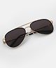 DukieKooky Solid Polarized & UV Protected Aviator Sunglasses - Black