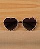 DukieKooky Heart Shaped Bow Designed Polarized & UV Protected Sunglasses - Dusty Pink