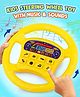 Fiddlerz Kids Steering Wheel Toy with Music and Sounds Rotating Wheel Car Police Ambulance Fire Siren Effects Fun Play Toy (Random Color)