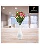 YOGO DECOR Gladious Artificial Flowers -Dark Pink, 10 Flowers Each (Set of 2 Sticks) for Home & Office Decor -Elegant & Durable -Ideal for Hotels, Restaurants or Floral Bouquets Arrangements