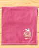 Pink Rabbit Terry Knit Towel With Elephant Print L 81 x L 81 cm - Dark Pink