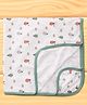 Pink Rabbit Terry Knit Towel With Parachute Print L 81 x L 81 cm - Mint