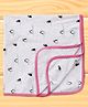 Pink Rabbit Terry Knit Towel With Penguin Print L 81 x L 81 cm - Beige