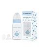 Mama Jama Premium Glass Anti-Colic, 125 ml Feeding Bottle ( Blue, Owl )