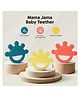 MAMA JAMA Non-Toxic, Food Grade Soft Silicone Baby Teether - Palm Shape ( 1pc, Random Color)