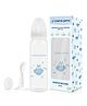 Mama Jama Glow In The Dark Anti-Colic  225ml Premium Glass Feeding Bottle (Blue, Owl)