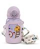 BAYBEE Splash Sipper Water Bottle for Kids | BPA Free Stainless Steel Insulated Water Bottle 500 ml | Zero Spill Sippy with Soft Silicone Straw & Pouch and Adjustable Strap for Baby &Toddlers (Purple)