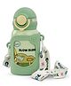 BAYBEE Splash Sipper Water Bottle for Kids | BPA Free Stainless Steel Insulated Water Bottle 500 ml | Zero Spill Sippy with Soft Silicone Straw & Pouch and Adjustable Strap for Baby &Toddlers (Green)