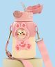 BAYBEE Cubby Baby Sipper Water Bottle for Kids | Insulated BPA Free Drinking Water Bottle with Premium Stainless Steel, Soft Silicone Straw | Leak Proof with Safe Lid & Strap 6+M (520ml, Rabbit Pink)