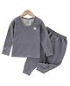 The little lookers Wool Knit   Full Sleeves Sheep Printed Thermal Set - Grey