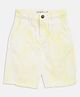 Tales & Stories Cotton Woven Tie Dye Shorts - Yellow