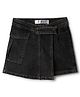 Tales & Stories Denim Woven Mild Washed Skort - Black