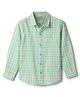 Tales & Stories Cotton Woven Full Sleeves Checked Shirt - Green
