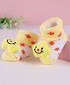 Cute Walk by Babyhug Slip On Sock Shoes with Star Applique - Yellow