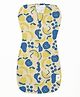 Cocoon Care Bamboo Cotton Knit Arms Up Swaddle Sleeping Pod Baby Nest With Fruits Print - Yellow