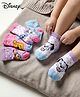 Cute Walk by Babyhug Disney Knitted Ankle Length Anti Bacterial Socks With Disney Character Design Pack Of 5 - Multicolour