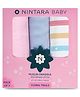 Nintara Baby Soft, Breathable, Lightweight, 100% Organic Cotton Extra-Large Swaddle Pack of 3 - Floral Trails