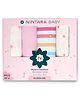 Nintara Baby Soft, Breathable, Lightweight, 100% Organic Cotton Extra-Large Swaddle Pack of 4 - Flower Girl