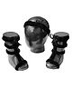 Tipy Tipy Tap Bow Applique Detailed Footless Shoes With Headband - Black
