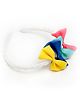 Tipy Tipy Tap Bows Applique Detailed & Hearts Embellished Hair Band - Multi Colour