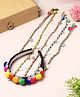 Tipy Tipy Tap Pom Poms Apllique Detailed & Braided Tassel Embellished Hair Band - Multi Colour