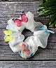 Tipy Tipy Tap Butterfly Applique Detailed Scrunchie - Multi Colour