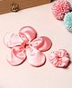 Tipy Tipy Tap Set Of 2 Floral Shaped & Solid Scrunchies - Pink