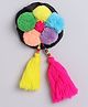 Tipy Tipy Tap Tassels & Pom Poms Embellished Juda Net - Multi Colour