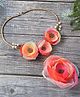 Tipy Tipy Tap Floral Applique Detailed Jewellery Set - Multi Colour