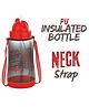 Reliance PLAST Kids Plastic Water Bottle with Straw, Sipper Bottle, Leak Proof, BPA Free, Food Grade, School & Picnic Bottle - Red (800ml)