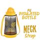 Reliance PLAST Kids Plastic Water Bottle with Straw, Sipper Bottle, Leak Proof, BPA Free, Food Grade, School & Picnic Bottle - Yellow (500ml)